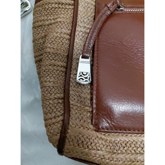 Brighton Brice Organizer & Hobo Shoulder Handbag Beige & Brown - Picture 3 of 16